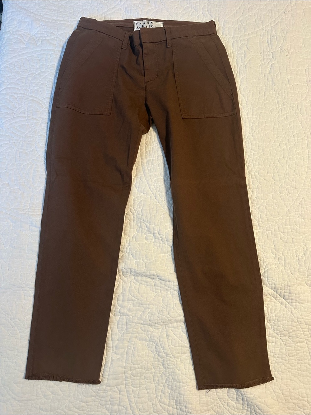 Frank & Eileen Brown Slim Straight Chinos